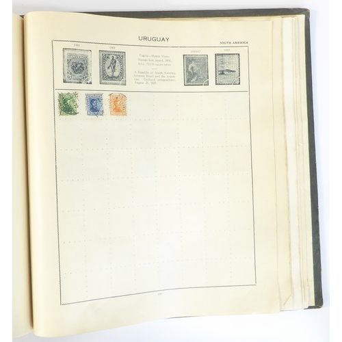 759 - A 'Triumph Stamp Album of the World' - a good collection of GB and world stamps, mostly Victoria to ... 