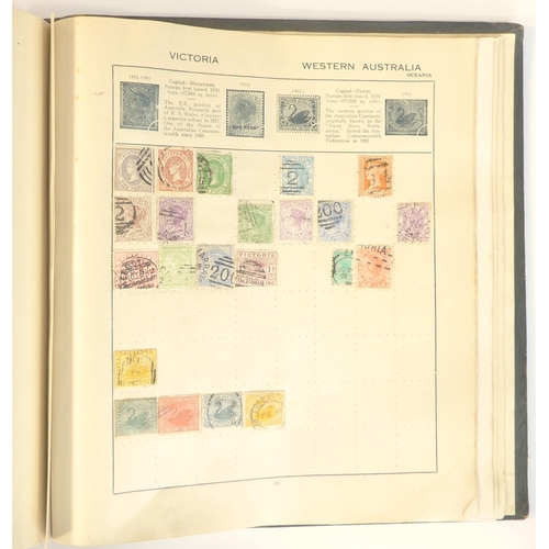 759 - A 'Triumph Stamp Album of the World' - a good collection of GB and world stamps, mostly Victoria to ... 