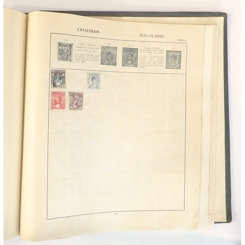 759 - A 'Triumph Stamp Album of the World' - a good collection of GB and world stamps, mostly Victoria to ... 