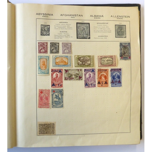 759 - A 'Triumph Stamp Album of the World' - a good collection of GB and world stamps, mostly Victoria to ... 