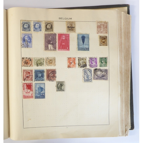 759 - A 'Triumph Stamp Album of the World' - a good collection of GB and world stamps, mostly Victoria to ... 