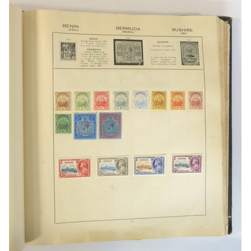 759 - A 'Triumph Stamp Album of the World' - a good collection of GB and world stamps, mostly Victoria to ... 