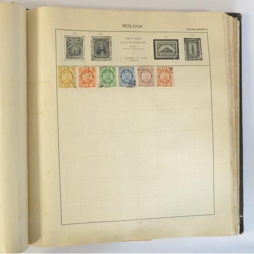 759 - A 'Triumph Stamp Album of the World' - a good collection of GB and world stamps, mostly Victoria to ... 