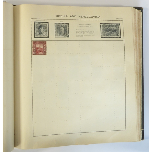 759 - A 'Triumph Stamp Album of the World' - a good collection of GB and world stamps, mostly Victoria to ... 