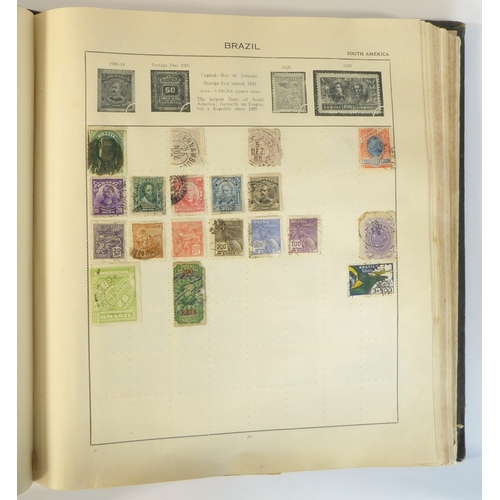 759 - A 'Triumph Stamp Album of the World' - a good collection of GB and world stamps, mostly Victoria to ... 