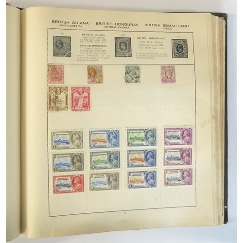 759 - A 'Triumph Stamp Album of the World' - a good collection of GB and world stamps, mostly Victoria to ... 