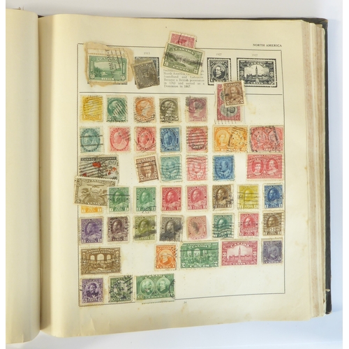 759 - A 'Triumph Stamp Album of the World' - a good collection of GB and world stamps, mostly Victoria to ... 