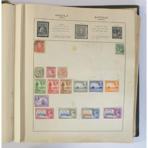 759 - A 'Triumph Stamp Album of the World' - a good collection of GB and world stamps, mostly Victoria to ... 