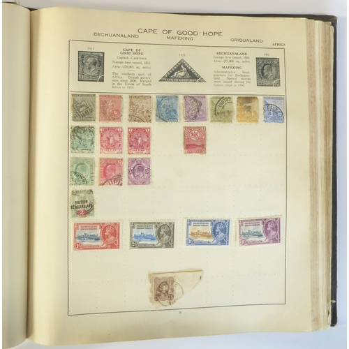 759 - A 'Triumph Stamp Album of the World' - a good collection of GB and world stamps, mostly Victoria to ... 