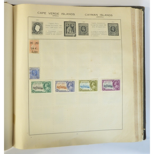 759 - A 'Triumph Stamp Album of the World' - a good collection of GB and world stamps, mostly Victoria to ... 