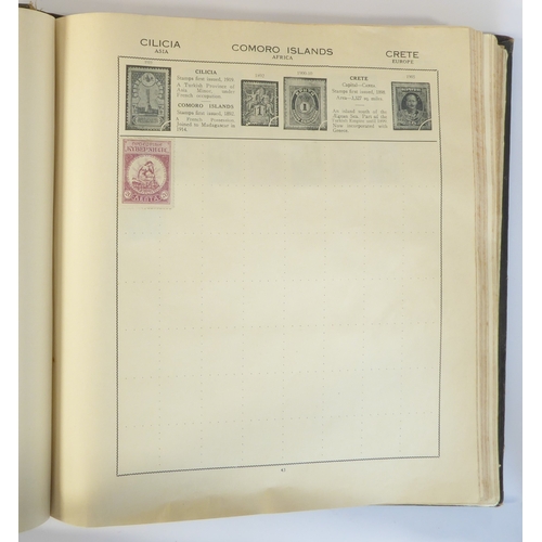 759 - A 'Triumph Stamp Album of the World' - a good collection of GB and world stamps, mostly Victoria to ... 