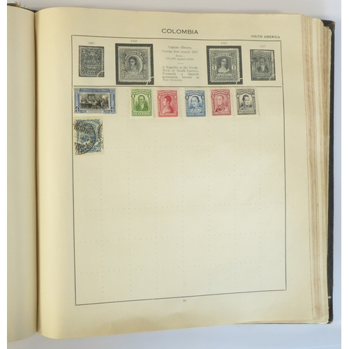 759 - A 'Triumph Stamp Album of the World' - a good collection of GB and world stamps, mostly Victoria to ... 