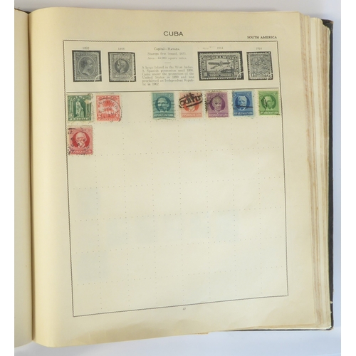 759 - A 'Triumph Stamp Album of the World' - a good collection of GB and world stamps, mostly Victoria to ... 