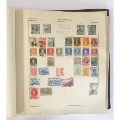 759 - A 'Triumph Stamp Album of the World' - a good collection of GB and world stamps, mostly Victoria to ... 