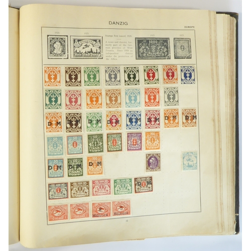 759 - A 'Triumph Stamp Album of the World' - a good collection of GB and world stamps, mostly Victoria to ... 