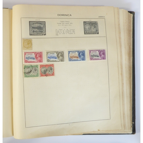 759 - A 'Triumph Stamp Album of the World' - a good collection of GB and world stamps, mostly Victoria to ... 