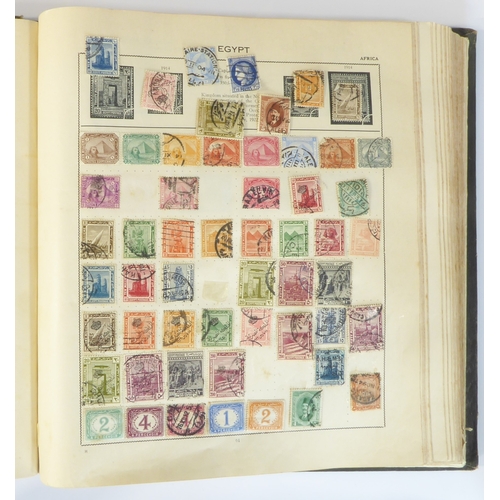 759 - A 'Triumph Stamp Album of the World' - a good collection of GB and world stamps, mostly Victoria to ... 