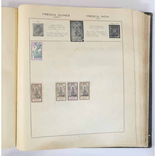 759 - A 'Triumph Stamp Album of the World' - a good collection of GB and world stamps, mostly Victoria to ... 