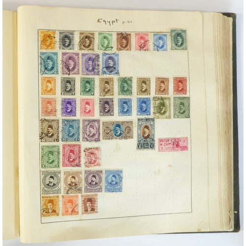 759 - A 'Triumph Stamp Album of the World' - a good collection of GB and world stamps, mostly Victoria to ... 