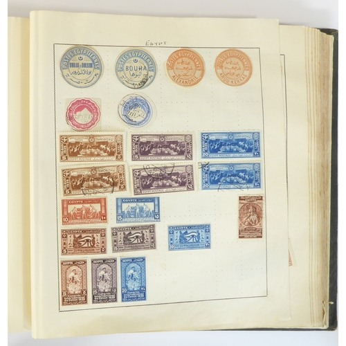 759 - A 'Triumph Stamp Album of the World' - a good collection of GB and world stamps, mostly Victoria to ... 