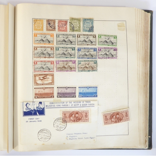 759 - A 'Triumph Stamp Album of the World' - a good collection of GB and world stamps, mostly Victoria to ... 