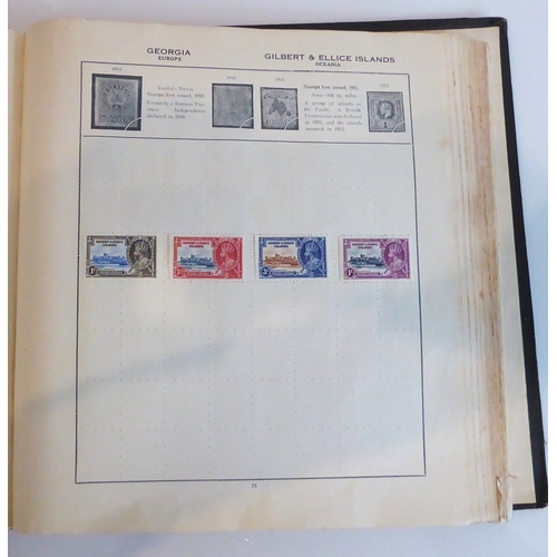 759 - A 'Triumph Stamp Album of the World' - a good collection of GB and world stamps, mostly Victoria to ... 