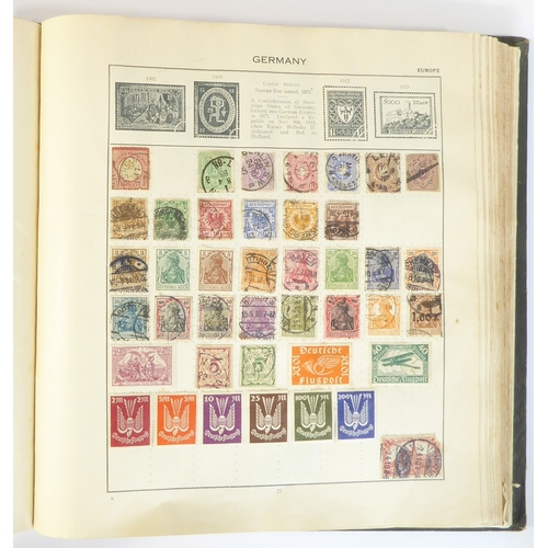 759 - A 'Triumph Stamp Album of the World' - a good collection of GB and world stamps, mostly Victoria to ... 