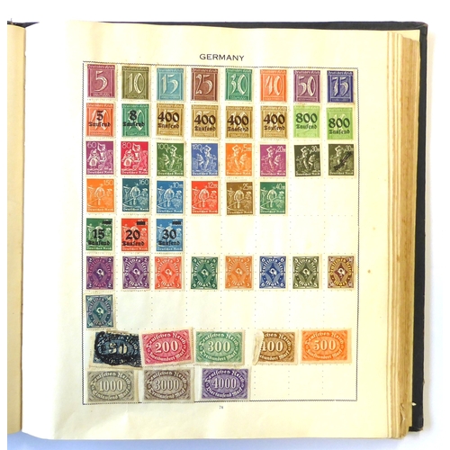 759 - A 'Triumph Stamp Album of the World' - a good collection of GB and world stamps, mostly Victoria to ... 