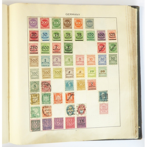 759 - A 'Triumph Stamp Album of the World' - a good collection of GB and world stamps, mostly Victoria to ... 