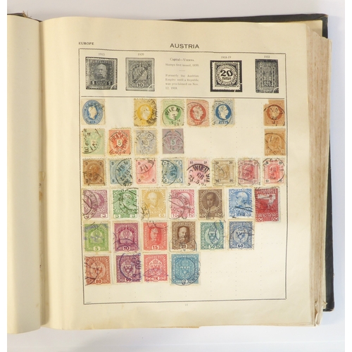 759 - A 'Triumph Stamp Album of the World' - a good collection of GB and world stamps, mostly Victoria to ... 