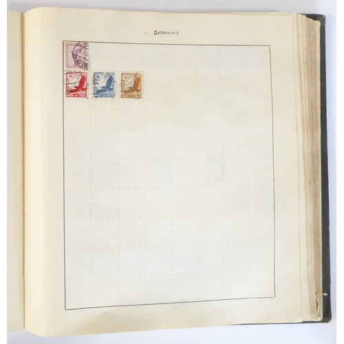 759 - A 'Triumph Stamp Album of the World' - a good collection of GB and world stamps, mostly Victoria to ... 