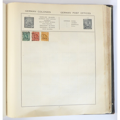 759 - A 'Triumph Stamp Album of the World' - a good collection of GB and world stamps, mostly Victoria to ... 