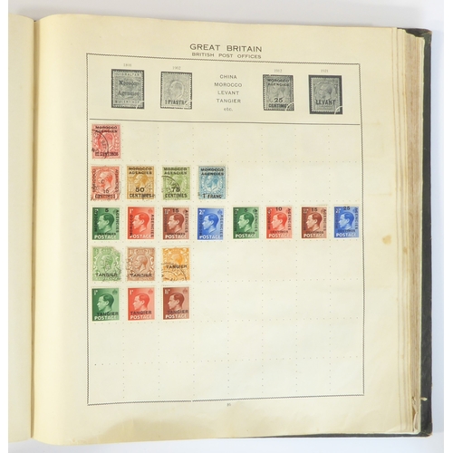 759 - A 'Triumph Stamp Album of the World' - a good collection of GB and world stamps, mostly Victoria to ... 