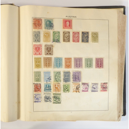 759 - A 'Triumph Stamp Album of the World' - a good collection of GB and world stamps, mostly Victoria to ... 