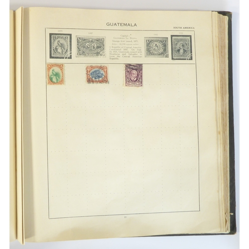 759 - A 'Triumph Stamp Album of the World' - a good collection of GB and world stamps, mostly Victoria to ... 