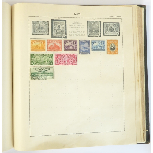 759 - A 'Triumph Stamp Album of the World' - a good collection of GB and world stamps, mostly Victoria to ... 