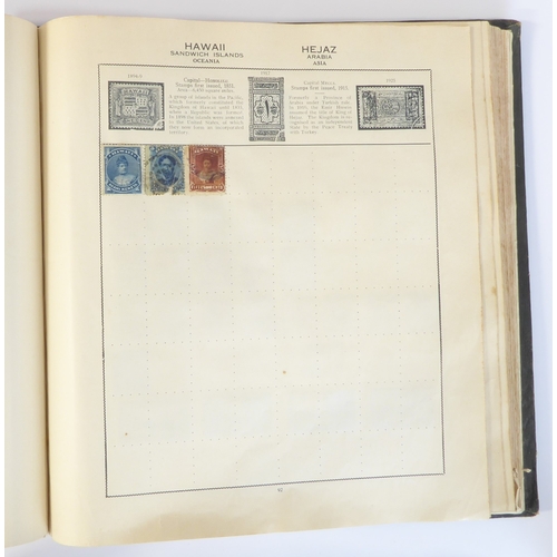 759 - A 'Triumph Stamp Album of the World' - a good collection of GB and world stamps, mostly Victoria to ... 