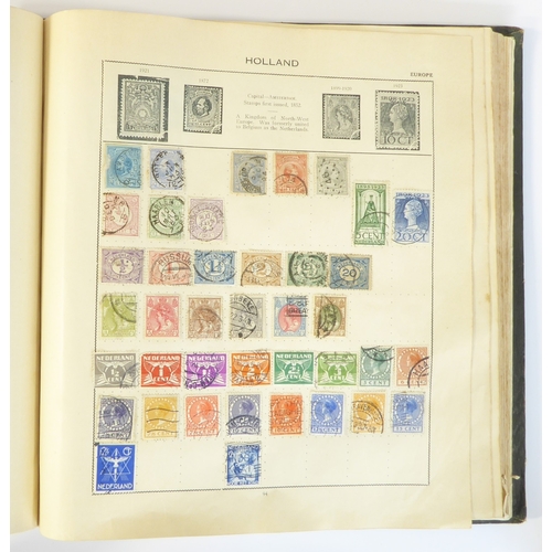 759 - A 'Triumph Stamp Album of the World' - a good collection of GB and world stamps, mostly Victoria to ... 