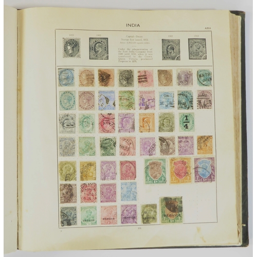 759 - A 'Triumph Stamp Album of the World' - a good collection of GB and world stamps, mostly Victoria to ... 