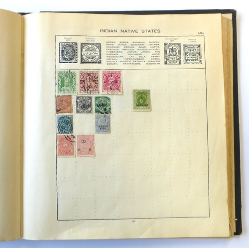 759 - A 'Triumph Stamp Album of the World' - a good collection of GB and world stamps, mostly Victoria to ... 