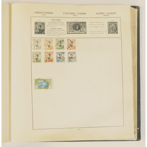 759 - A 'Triumph Stamp Album of the World' - a good collection of GB and world stamps, mostly Victoria to ... 