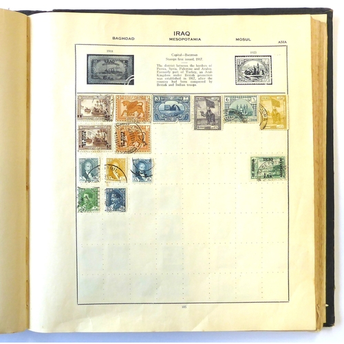 759 - A 'Triumph Stamp Album of the World' - a good collection of GB and world stamps, mostly Victoria to ... 