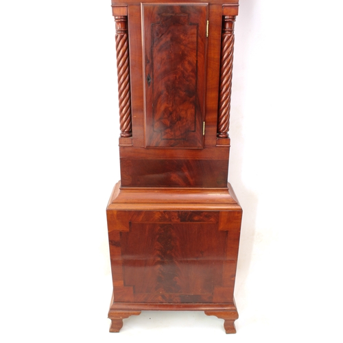 261 - A mid-19th century Welsh mahogany eight day longcase clock with moonphase by William Meredith of Mer... 