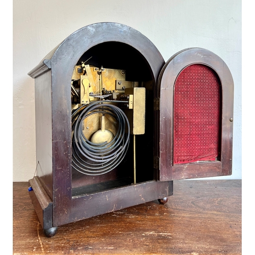 277 - An early 20th century eight day mahogany musical repeating bracket clock in the George III style - 1... 