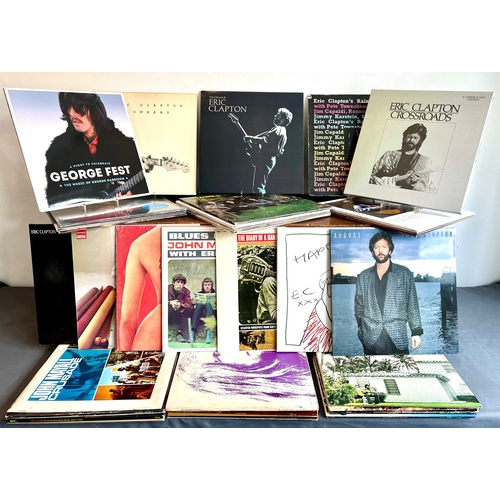 794 - Records: a collection of 1970s-80s vinyl Rock 33rpm LPs - to include 23 x Eric Clapton; 7 x Cream; 9... 