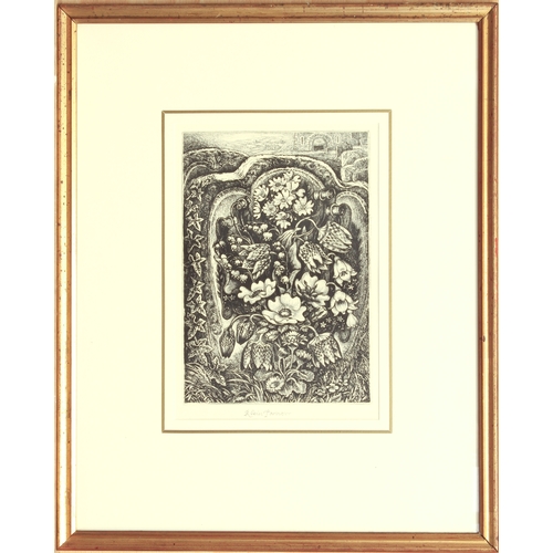 419 - Robin Tanner (British, 1904-1988)
 'Flowers of May'
 etching, signed in pencil to lower margin
 11½ ... 