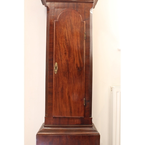 285 - A George III Cornish mahogany eight day longcase clock by Charles Read of Helston - the silvered arc... 