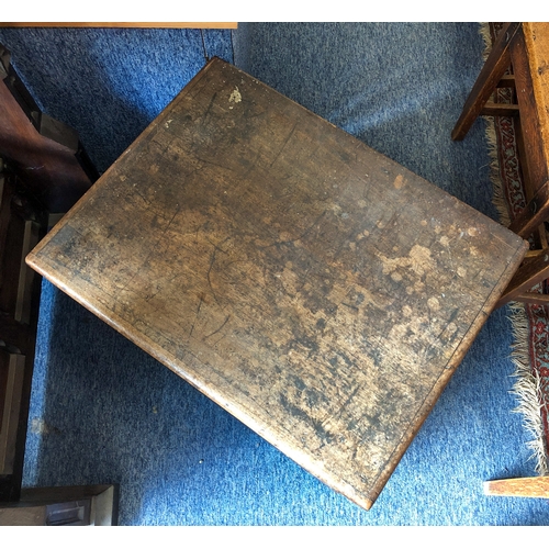 561 - A late 19th century cedar wood trunk - rectangular, with triple hinged lid and plinth base. (LWH 66 ... 