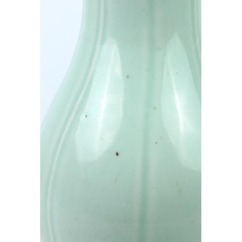 68 - A Chinese celadon glazed porcelain vase - probably Qing Dynasty, 19th century, six character Chenghu... 