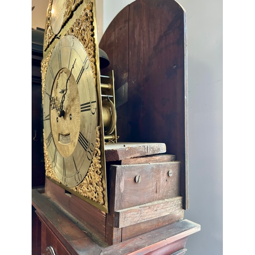 272 - A good quality Scottish late 18th century eight-day longcase clock with annual calendar by John Clel... 